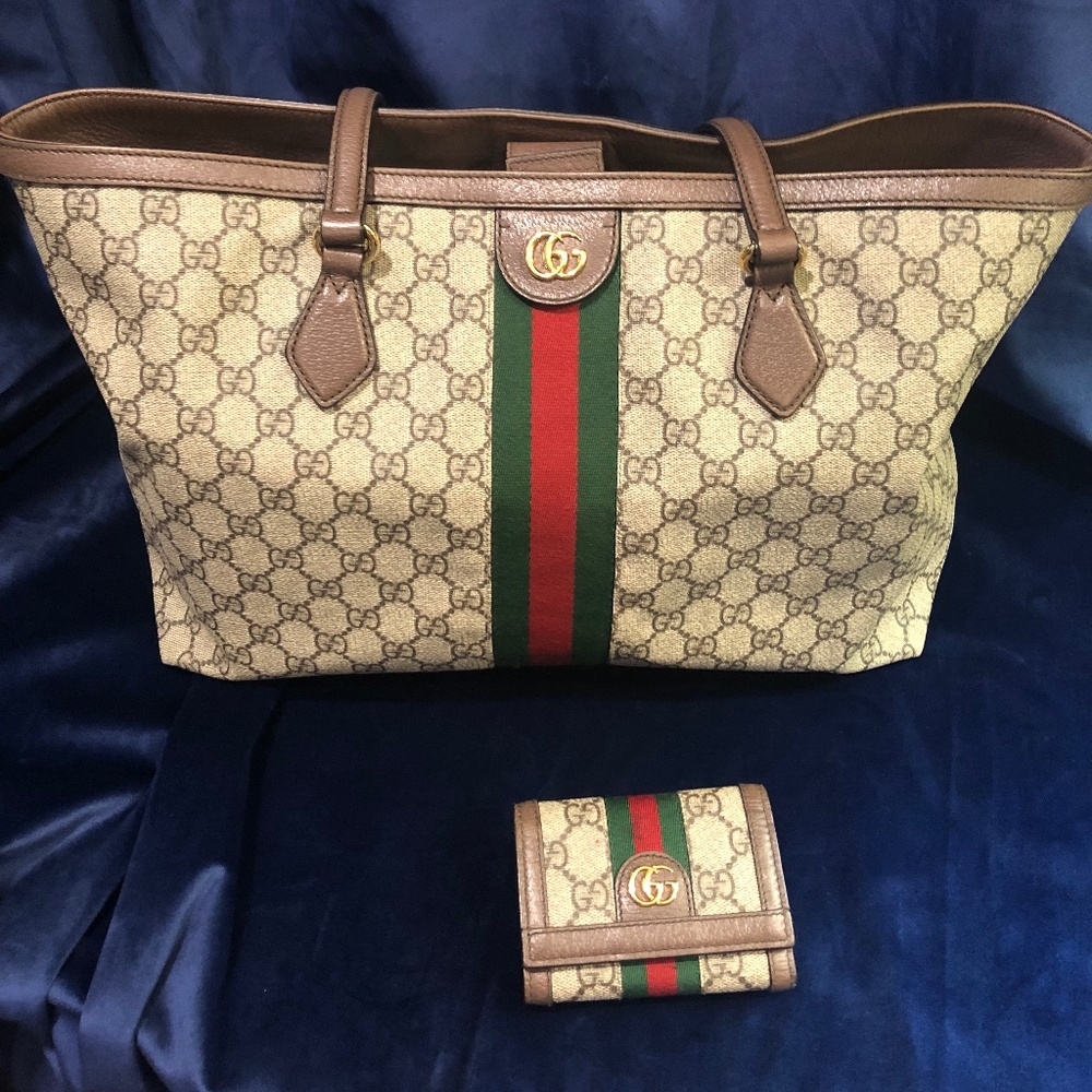 Gucci tote & wallet
